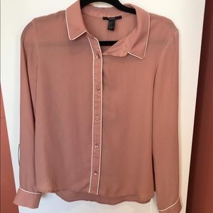 Forever 21, pink, business casual blouse, size S